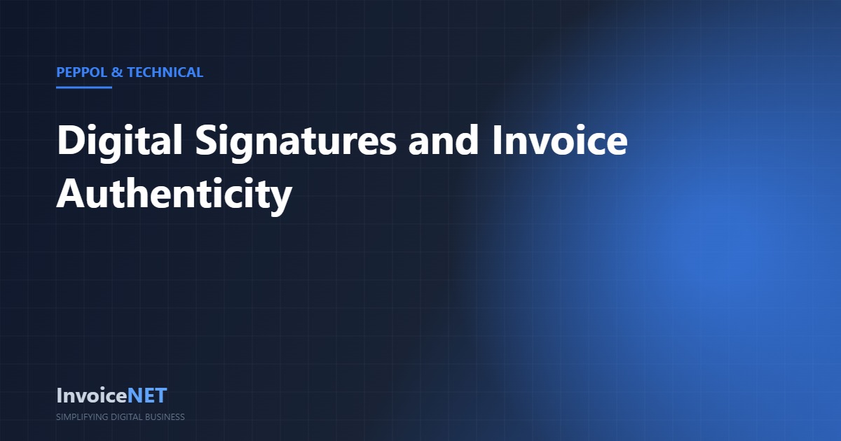 Digital signatures XAdES UAE e-invoicing authenticity