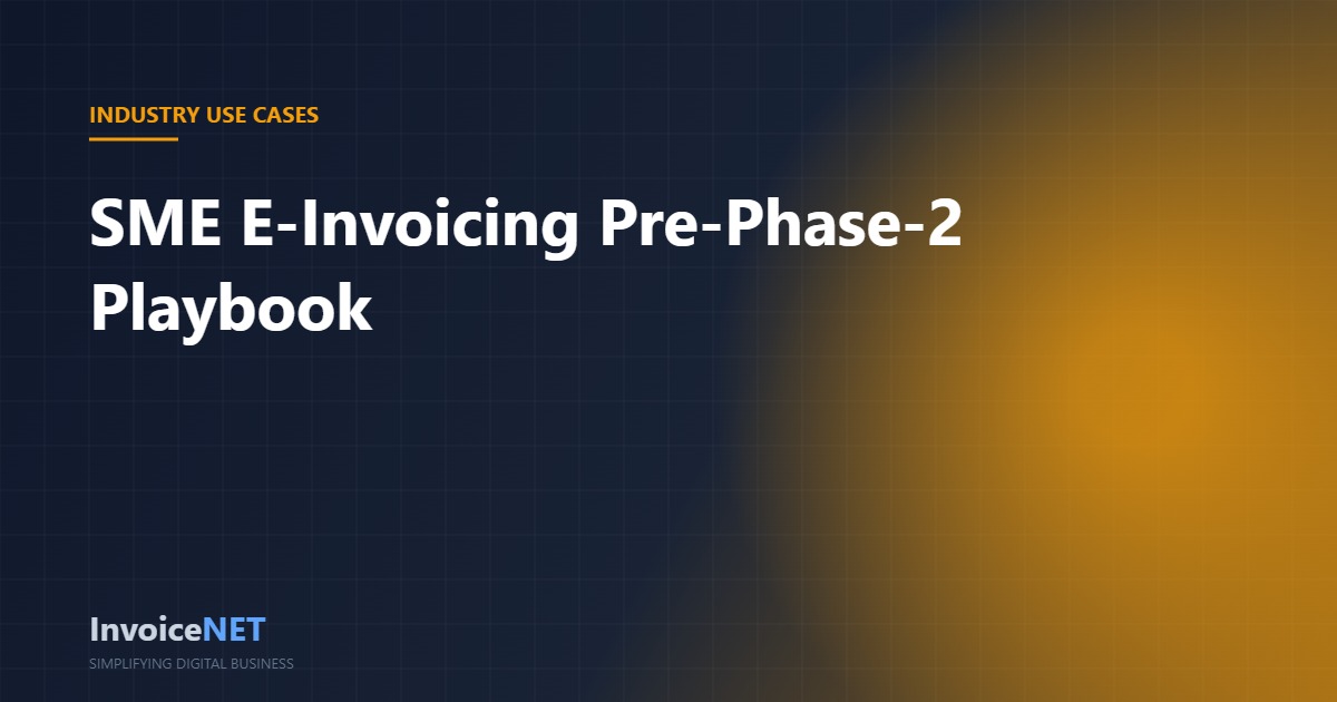 UAE SME e-invoicing Phase 2 playbook 2027