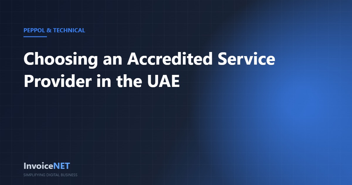 UAE Accredited Service Provider ASP selection checklist